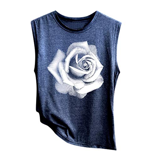 Tank Top Damen Weiß Yoga Shirt Top Sport Tanktop Sommer ärmellose Weste Sportshirt Damen Kurzarm Sport Casual Shirt Bedruckte T-Shirt Ärmellos Stretch Tunika Top Yoga Weste Atmungsaktive Vest von Fannyfuny