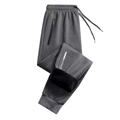 Thermoleggings Mit Taschen Winter Jogginghose Thick Lamb Fleece Warme Hosen Loose Sweatpants Winter Leg Trousers Thermoleggings Freizeithose Loungewear Sweathose Trainingshose von Fannyfuny