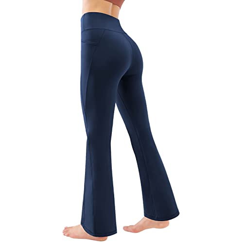 Yogahose Damen Lang Weites Bein, Leggins Sporthose Damen High Waist Jogginghose Blickdicht Scrunch Leggins Slim Fit Laufhose Hohe Taille Lange Leggings Sportshort Tights für Sport Yoga Fitness von Fannyfuny