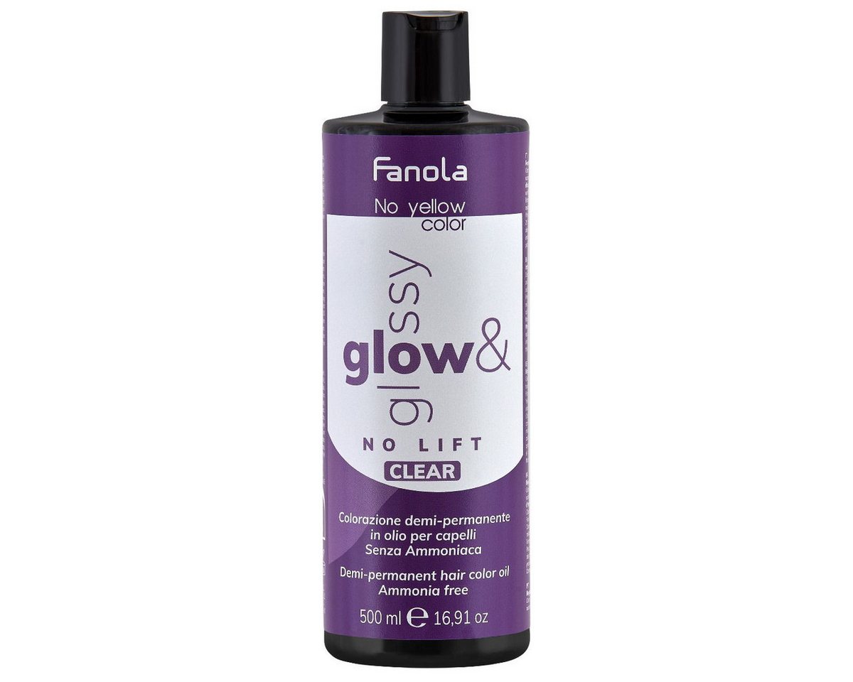 Fanola Haarfarbe Fanola Glow & Glossy Oil Toner CLEAR 500ml von Fanola