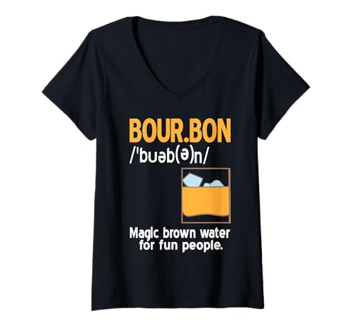 Damen Bourbon Bedeutung Lustiger Whisky Spruch Stil IPA T-Shirt mit V-Ausschnitt Damen Bourbon Bedeutung Lustiger Whisky Spruch Stil IPA T-Shirt mit V-Ausschnitt von Fans Von Alkohol Humor Und Trinkwitzliebhaber