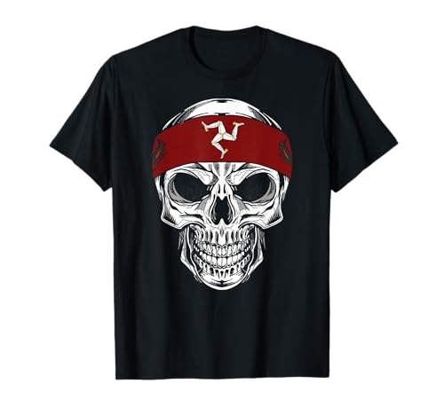 Totenkopf Isle of Man T-Shirt Totenkopf Isle of Man T-Shirt von Fans der Insel Isle-of-Man