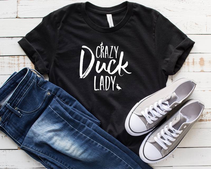 Crazy Duck Lady T-Shirt | Entenmom, Farm Life, Barn Country, Animal von FanstoreCo