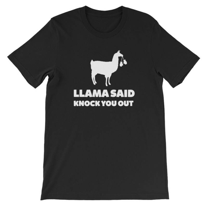 Lama Sagte Sie Knock Out Lustige Shirt | Boxen, Karate, Judo, Mma-Geschenk von FanstoreCo