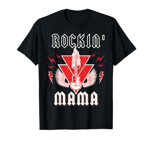 Rock and Roll – Rockin' Mama – passendes Familienoutfit T-Shirt Rock and Roll – Rockin' Mama – passendes Familienoutfit T-Shirt von Fantabulous Matching Family