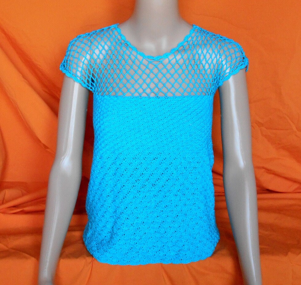 Damen Häkeltop Aus Baumwolle Größe 36/38 von FantaisiesSonia