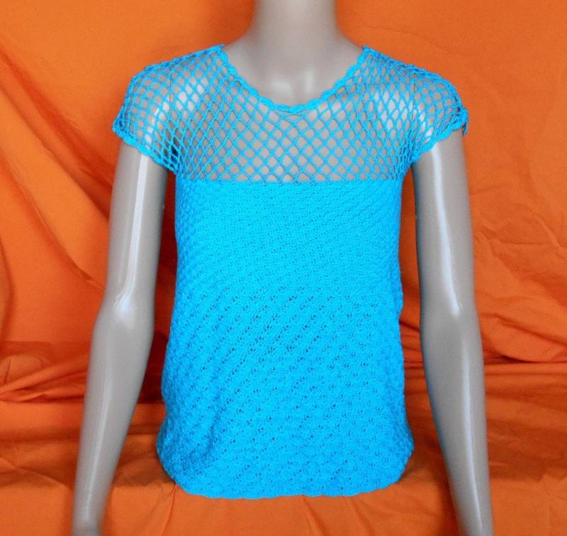 Damen Häkeltop Aus Baumwolle Größe 36/38 von FantaisiesSonia