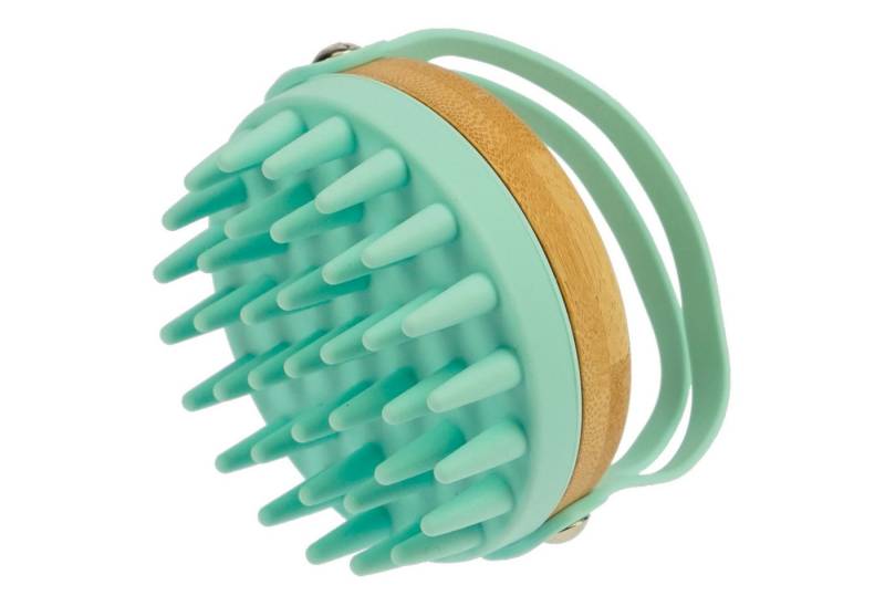 Fantasia Beauty Haarbürste Massagebürste, Bambus und Silikon, gletscher, 84 x 78 x 80 mm, 1-tlg., Massagebürste von Fantasia Beauty