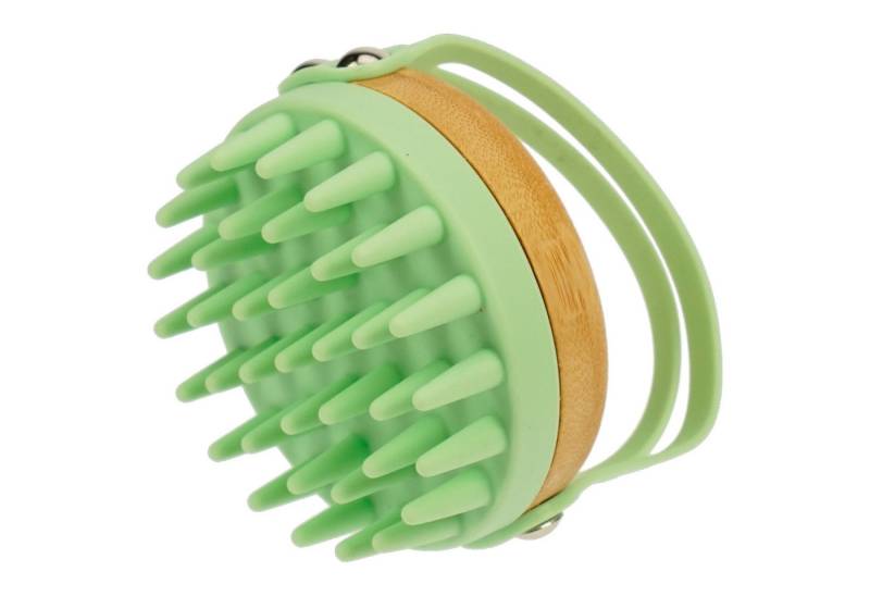 Fantasia Beauty Haarbürste Massagebürste, Bambus und Silikon, minze, 84 x 78 x 80 mm, 1-tlg., Massagebürste von Fantasia Beauty