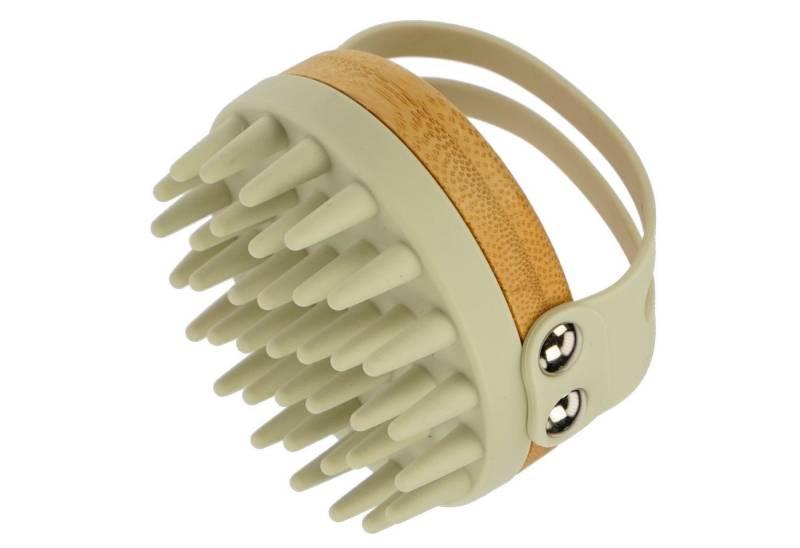 Fantasia Beauty Haarbürste Massagebürste, Bambus und Silikon, natur, 84 x 78 x 80 mm, 1-tlg., Massagebürste von Fantasia Beauty