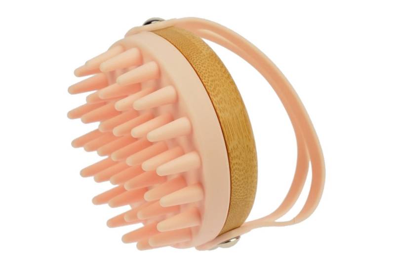 Fantasia Beauty Haarbürste Massagebürste, Bambus und Silikon, puder, 84 x 78 x 80 mm, 1-tlg., Massagebürste von Fantasia Beauty