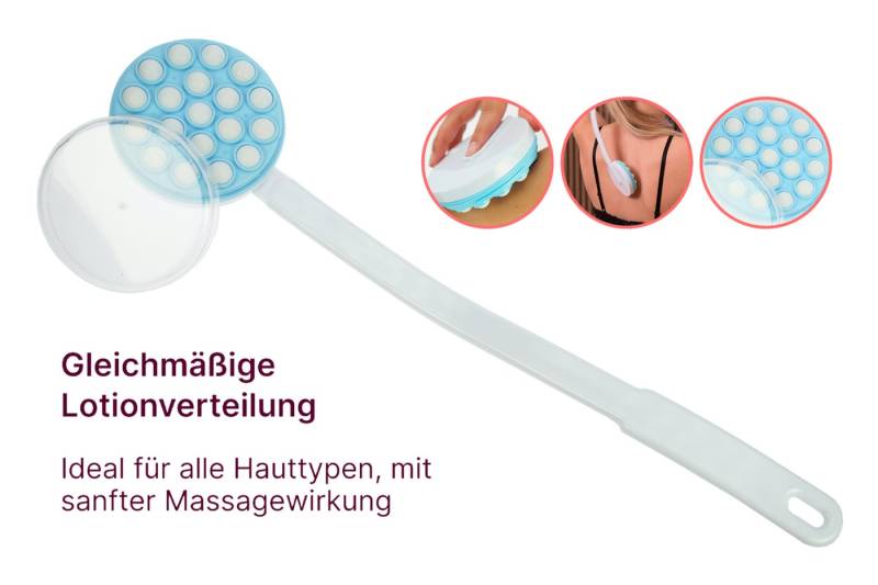 Fantasia Beauty Kosmetikpinsel-Set Rücken-Cremer, Kunststoff, abnehmbarer Stiel, Länge: 45 cm, 1 tlg. von Fantasia Beauty