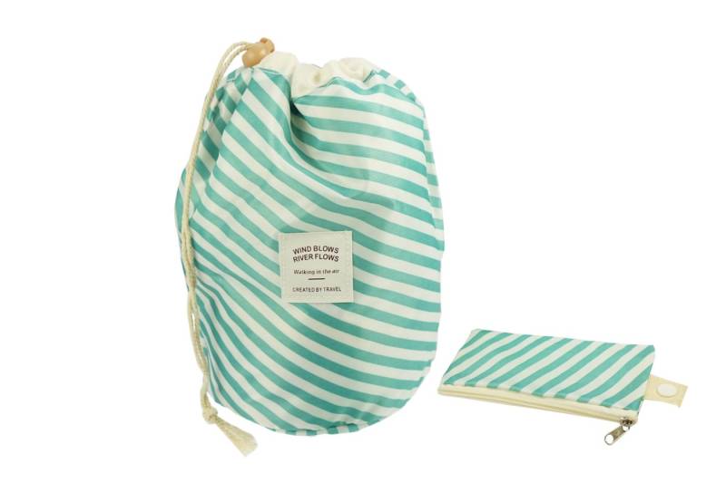 Fantasia Beauty Kulturbeutel Beauty Reise Beutel, türkis/weiß gestreift, leer, Höhe 23,5 cm (1-tlg) von Fantasia Beauty