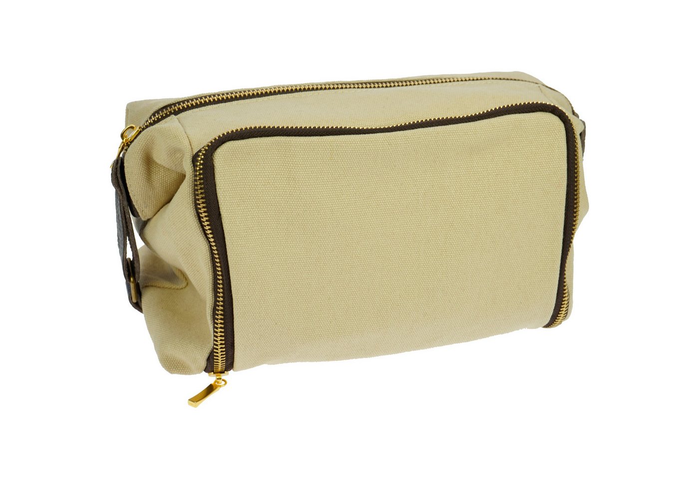 Fantasia Beauty Kulturbeutel Kulturbeutel aus Canvas, großes Fach mit Einteilung (1-tlg), Hauptfach mit großer Öffnung und Inneneinteilung von Fantasia Beauty