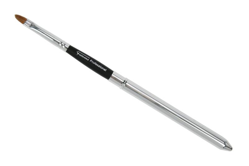 Fantasia Beauty Lippenpinsel Lippenpinsel, flach, oval, Synthetikhaar einsteckbar in Hülle, 1 tlg., zum Auftragen von Lipgloss, zum Auftragen von Lippenstift von Fantasia Beauty