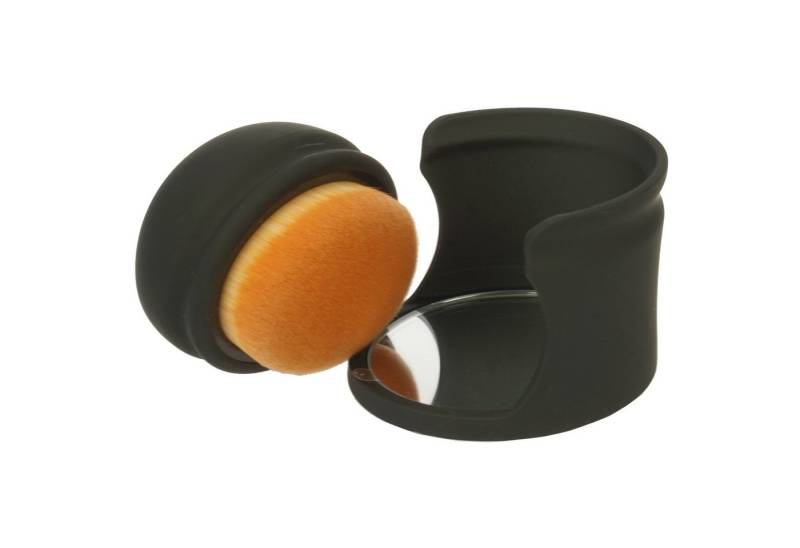 Fantasia Beauty Puderpinsel Make-up Pinsel in Box mit Spiegel, Feines Synthetik Haar, 1 tlg., Mit Spiegel Box von Fantasia Beauty