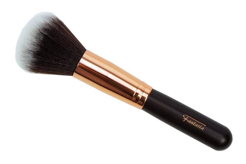 Fantasia Beauty Puderpinsel Puderpinsel mit kupferfarbener Zwinge, Synthetikhaar, 1 tlg., Pinsel zum Auftragen von Puder von Fantasia Beauty
