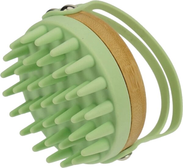 Fantasia Massagebürste Bambus-Holz und Silikon minze von Fantasia