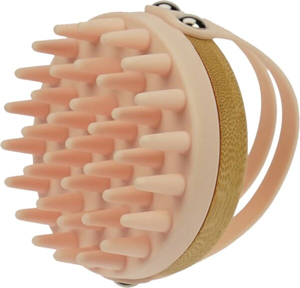 Fantasia Massagebürste Bambus-Holz und Silikon puder von Fantasia