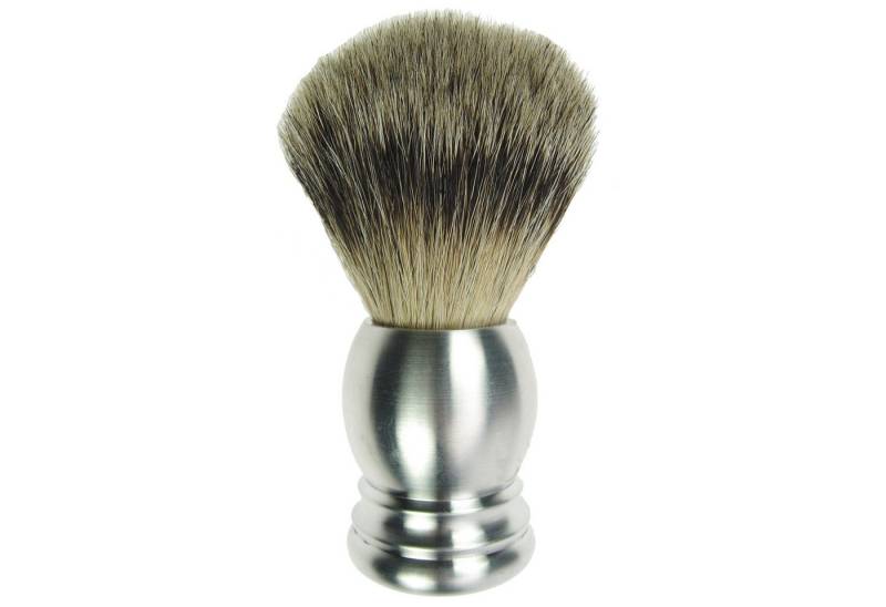 Fantasia Beauty Rasierpinsel Rasierpinsel, reines Aluminium, 1 tlg., Silberspitz Dachshaar von Fantasia Beauty
