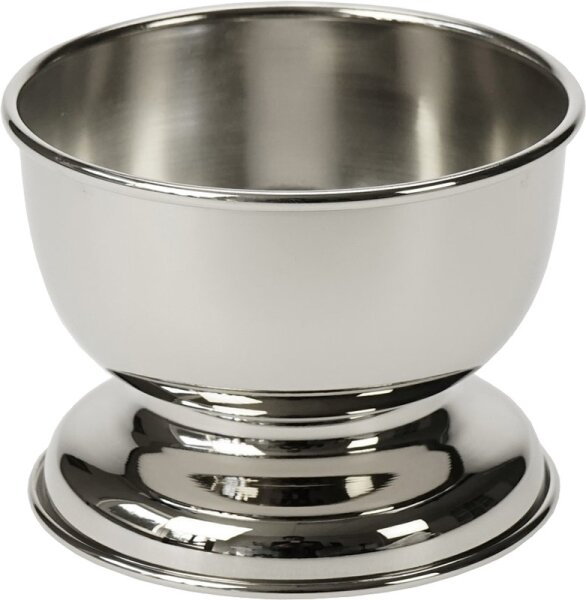 Fantasia Rasierschale mit Fuß, Metall, Silber, Höhe: 7 cm Ø 9 cm von Fantasia