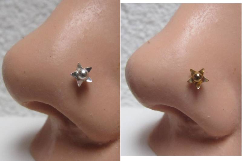 stern Nasenstecker Kleiner Blüten-Nasenring, Nickelfrei stern Nasenstecker Kleiner Blüten-Nasenring, Nickelfrei von Fantasidea