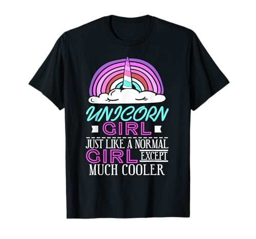Cooleres Einhorn Mädchen Regenbogen Fantasie Stil T-Shirt Cooleres Einhorn Mädchen Regenbogen Fantasie Stil T-Shirt von Fantasie Einhorn Spaß Humor Vibes