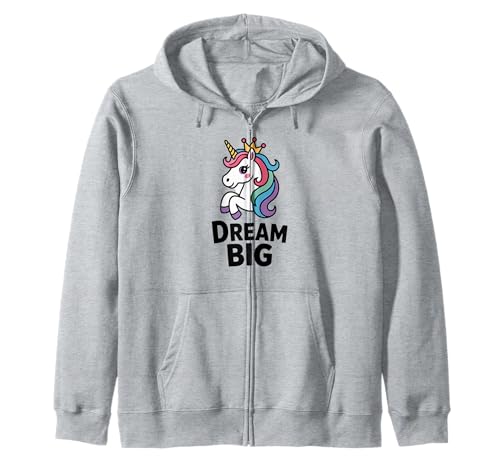 Süßes Cute Einhorn Dream Big Design Kinder Jungen Mädchen Kapuzenjacke Süßes Cute Einhorn Dream Big Design Kinder Jungen Mädchen Kapuzenjacke von Fantasie Magie Einhorn-Liebhaber Kleidung Co