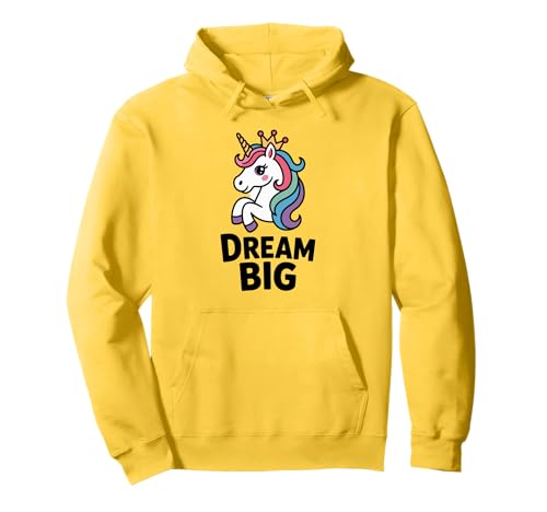 Süßes Cute Einhorn Dream Big Design Kinder Jungen Mädchen Pullover Hoodie Süßes Cute Einhorn Dream Big Design Kinder Jungen Mädchen Pullover Hoodie von Fantasie Magie Einhorn-Liebhaber Kleidung Co
