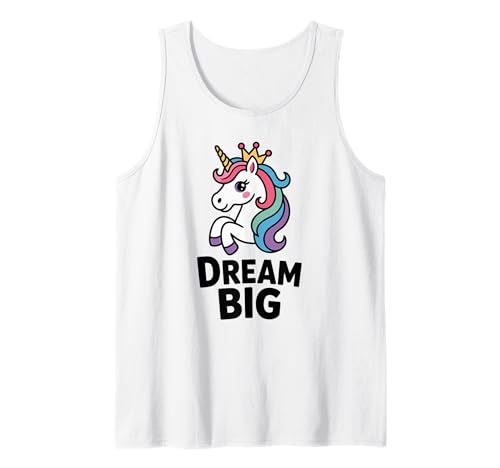 Süßes Cute Einhorn Dream Big Design Kinder Jungen Mädchen Tank Top Süßes Cute Einhorn Dream Big Design Kinder Jungen Mädchen Tank Top von Fantasie Magie Einhorn-Liebhaber Kleidung Co