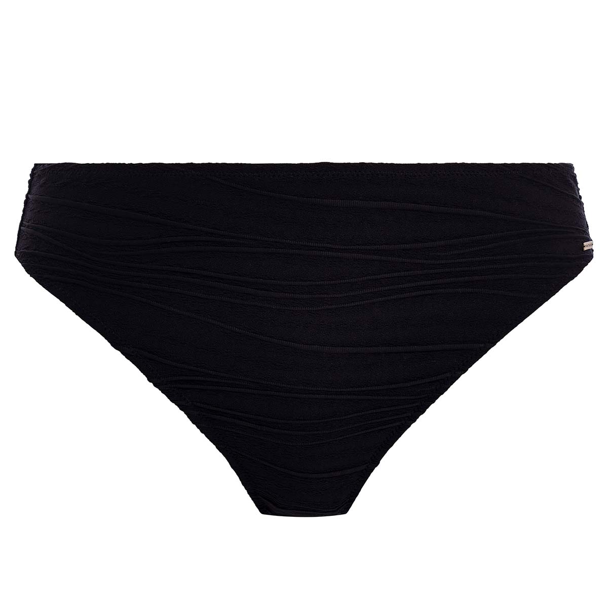 Fantasie Beach Waves Midi-Bikinihose, Schwarz, Größe: S, Damen von Fantasie