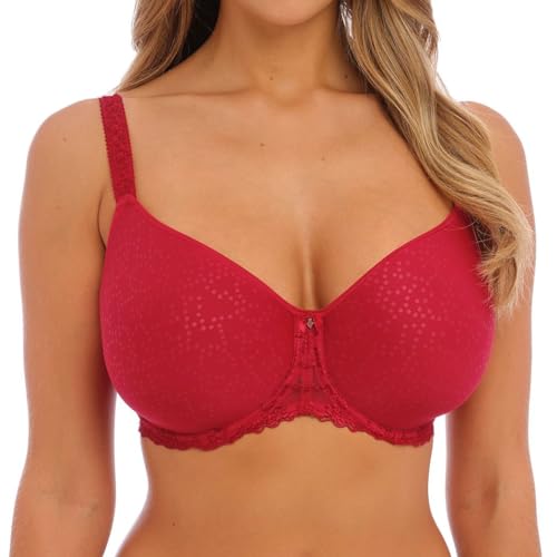 Fantasie Damen Ana Spacer Bügel T-Shirt-BH, Blickdicht, Rot/Ausflug, einfarbig (Getaway Solids), 75F von Fantasie