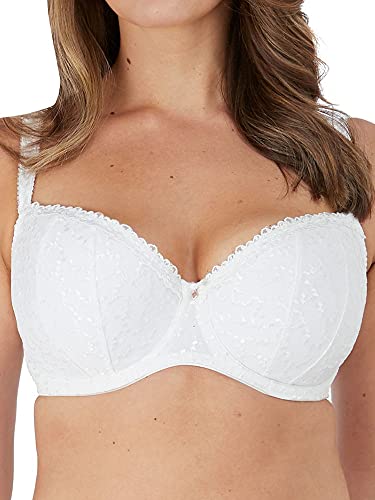 Fantasie Damen Ana Underwire Padded Half Cup Bra Gepolsterter BH, weiß, 70F von Fantasie