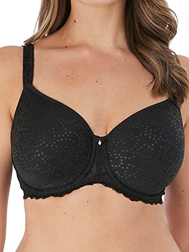 Fantasie Damen Ana Underwire Rebecca Molded Spacer Bra T-Shirt BH, Undurchsichtige, Schwarz, 75F von Fantasie