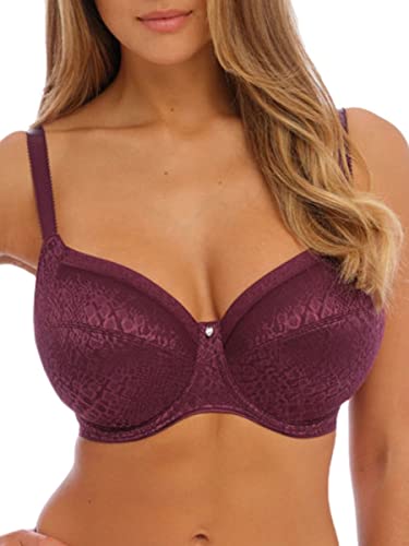 Fantasie Damen Envisage Bügel seitlicher Stützfunktion BH mit voller Abdeckung, Durchsichtig, Mulberry, 75DD von Fantasie