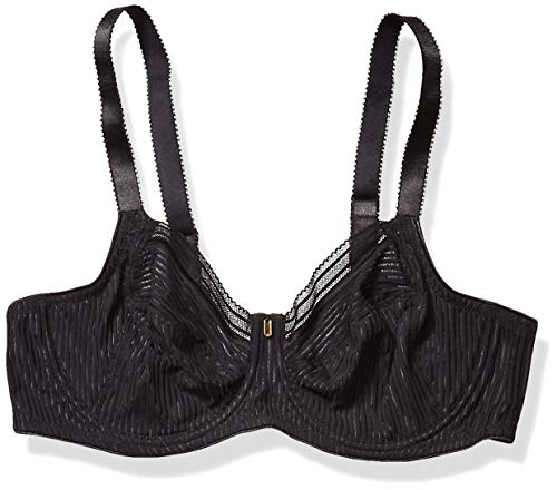 Fantasie Damen Fusion Bügel Seitlicher Stützfunktion BH mit voller Abdeckung, Durchsichtig, Schwarz, 70G von Fantasie