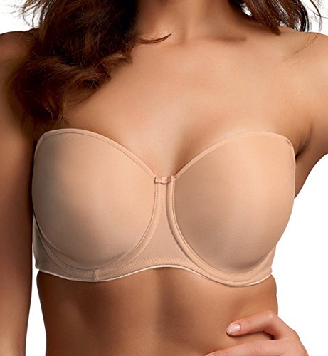 Fantasie Damen Glättender geformter trägerloser BH 4530, Nude, 70F von Fantasie