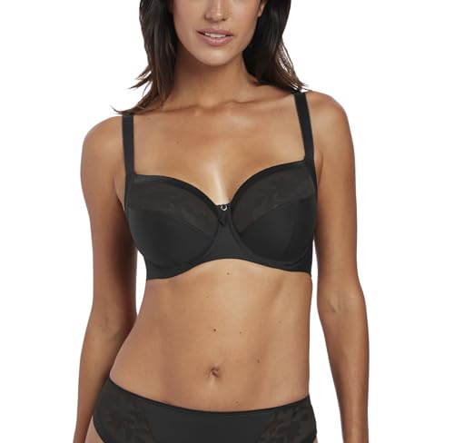Fantasie Damen Illusion Bügel Seite Unterstützung Volle Abdeckung BH - Schwarz, 36GG US von Fantasie