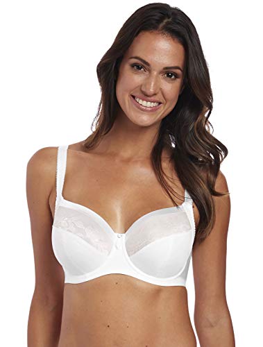 Fantasie Damen Illusion Bügel seitlicher Stützfunktion BH mit voller Abdeckung, Weiss/opulenter Garten, 80DD von Fantasie