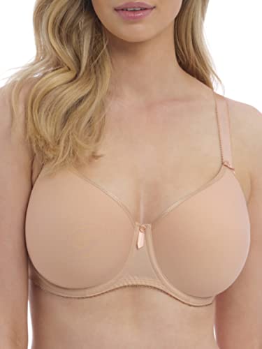 Fantasie Damen Rebecca Essentials Bügel, geformt T-Shirt-BH, Blickdicht, Natürliches Beige, 85DD von Fantasie