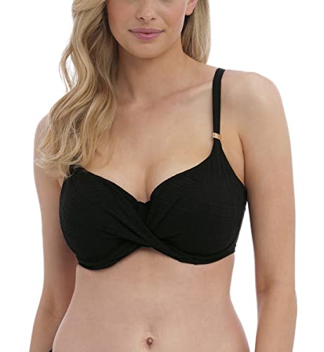 Fantasie Ottawa Underwire Wrap Front Full Cup Bikini Top in Black (FS6355) *Sizes D-H* von Fantasie