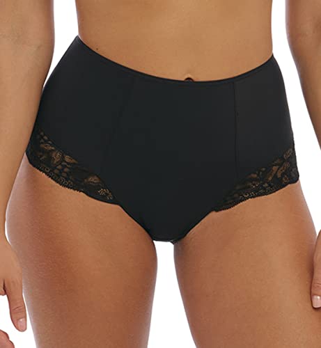 Fantasie Reflektierender Slip mit hoher Taille, Schwarz, L von Fantasie