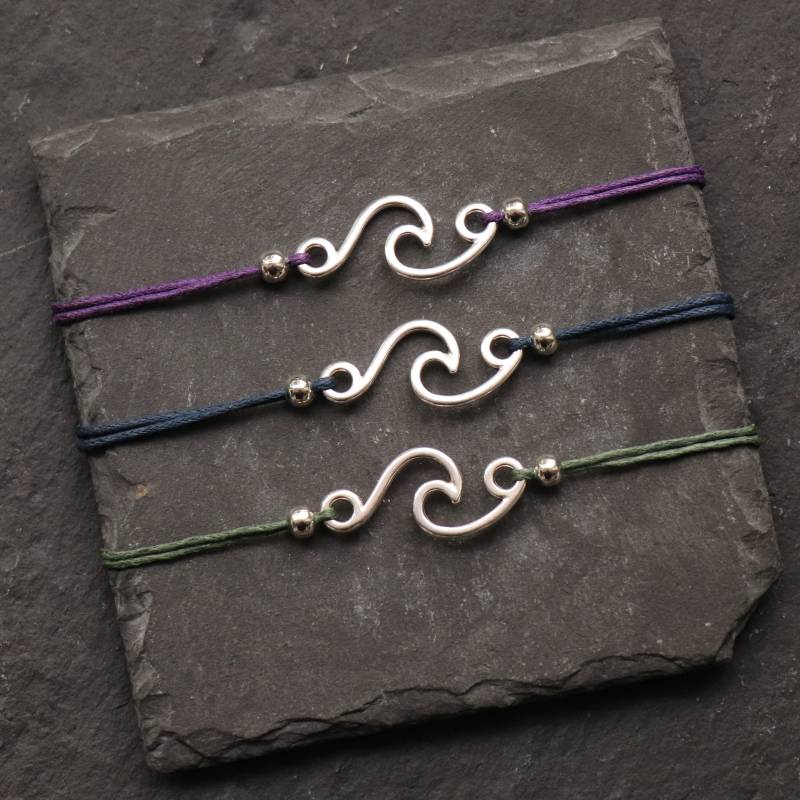 Feines Armband Welle Silber von Fantasieschmuck