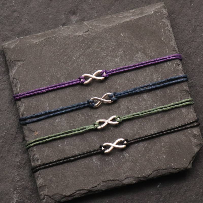 Feines Infinity Armband Silber I Partnerarmband Freundschaftsarmband Feines Infinity Armband Silber I Partnerarmband Freundschaftsarmband von Fantasieschmuck