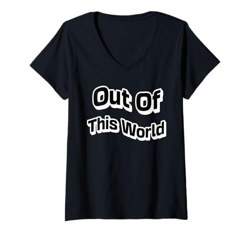 Damen Jenseits Dieser Welt galaktische Energie T-Shirt mit V-Ausschnitt Damen Jenseits Dieser Welt galaktische Energie T-Shirt mit V-Ausschnitt von Fantasievoll humorvoll interstellar Stil