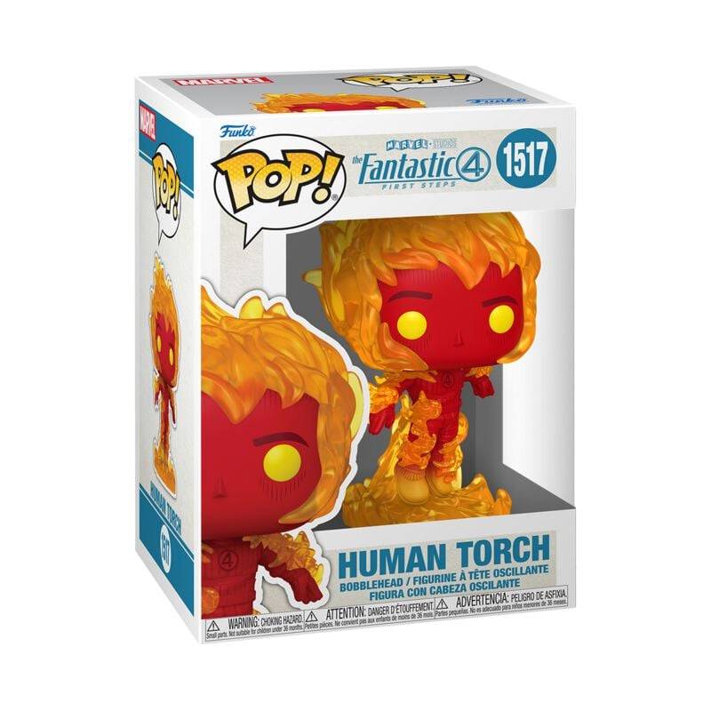 Fantastic Four - Human Torch Vinyl Figur 1517 - Funko Pop! Figur - Funko Shop Deutschland - Lizenzierter Fanartikel von Fantastic Four