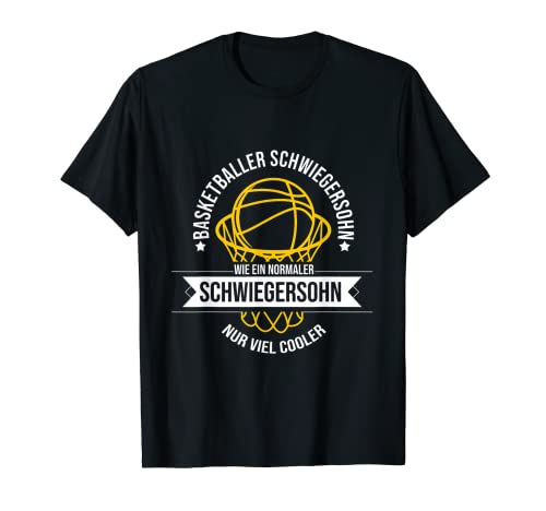 Herren Basketball Schwiegersohn Sportler Basketballer Hobby T-Shirt Herren Basketball Schwiegersohn Sportler Basketballer Hobby T-Shirt von Fantastische witzige Schwiegersohn Motive