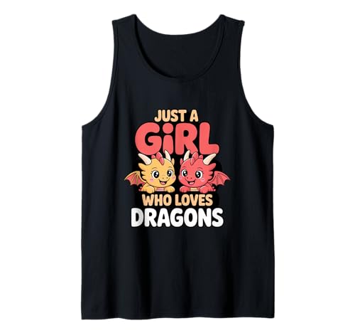 Nur ein Mädchen, das Dragons Fantasy Fun liebt Tank Top von Fantasy Creature Enthusiasts Club