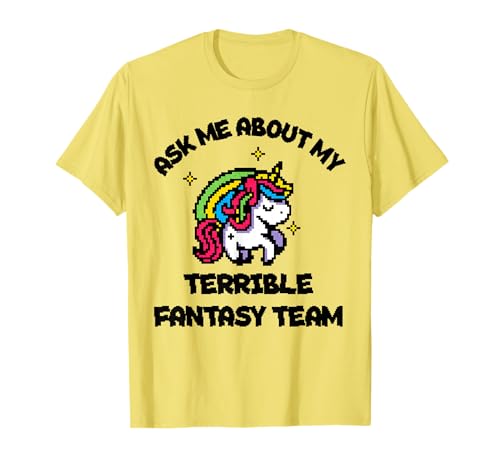 I Suck at Fantasy Fußball Einhorn Regenbogen Loser Männer Frauen T-Shirt I Suck at Fantasy Fußball Einhorn Regenbogen Loser Männer Frauen T-Shirt von Fantasy Football Loser Shirts