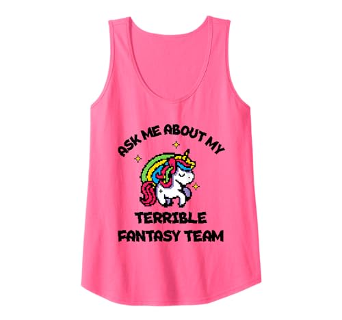 I Suck at Fantasy Fußball Einhorn Regenbogen Loser Männer Frauen Tank Top I Suck at Fantasy Fußball Einhorn Regenbogen Loser Männer Frauen Tank Top von Fantasy Football Loser Shirts
